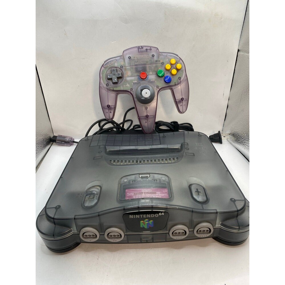 Clear Smoke Funtastic Nintendo 64 N64 Console Video Game System Bundle Tested